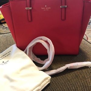 Kate Spade Red Leather Shoulderbag, Handbag